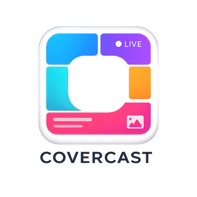 Covercast专业封面编辑器Logo - 免费在线背景制作工具